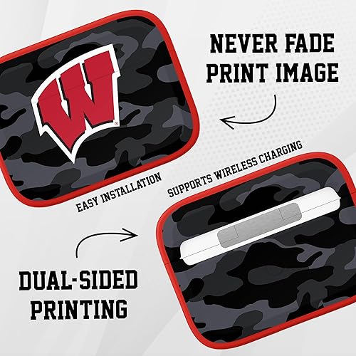 Miniatura 3 de AFFINITY BANDS Wisconsin Badgers Camo HDX Case Cover Compatible with Apple AirPods Pro