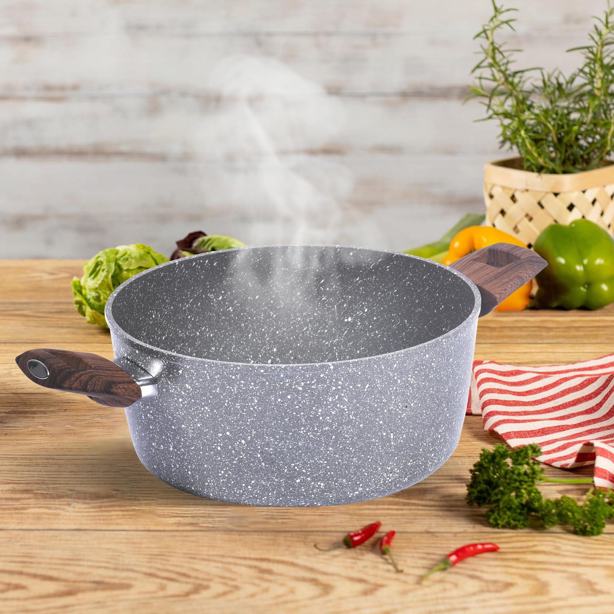 Schiumarola Lagostina 37cm - Antiaderente Con Gancio, Acciaio Inox