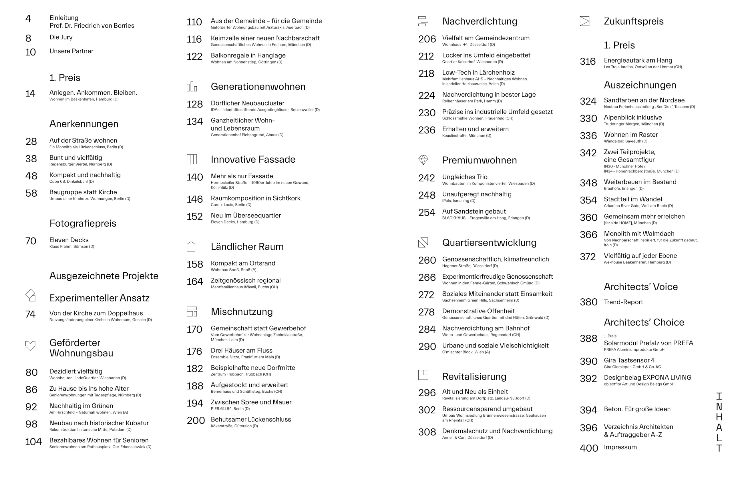 Ausgezeichneter Wohnungsbau 2025: Wohnbauten des Jahres