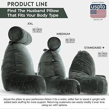 Amazon.com: Husband Pillow XXL – Reading Pillow Bed Chair