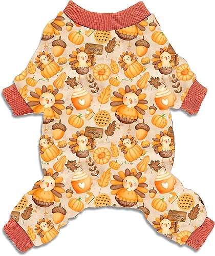 Pohshido Holiday Apparel Shirt Jumpsuits with Sleeves for Boys and Girls Small Pet Puppies Doggie