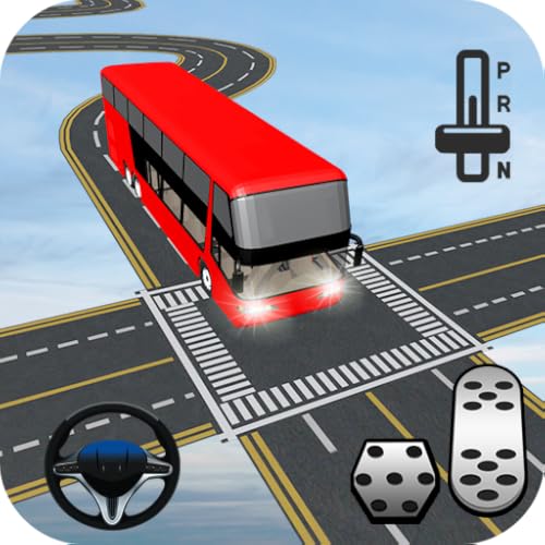 mini track cones - Impossible Bus Tracks Driving Simulator -Bus Games