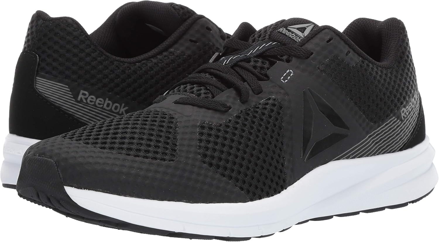 Reebok Men's Endless Road Running Shoes 8 3X-Wide Black/True Grey/White