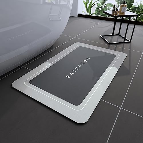 Tapetes de baño antideslizantes de secado rápido, tapetes de baño de goma súper absorbentes para debajo de la puerta, tapetes de baño para baño,