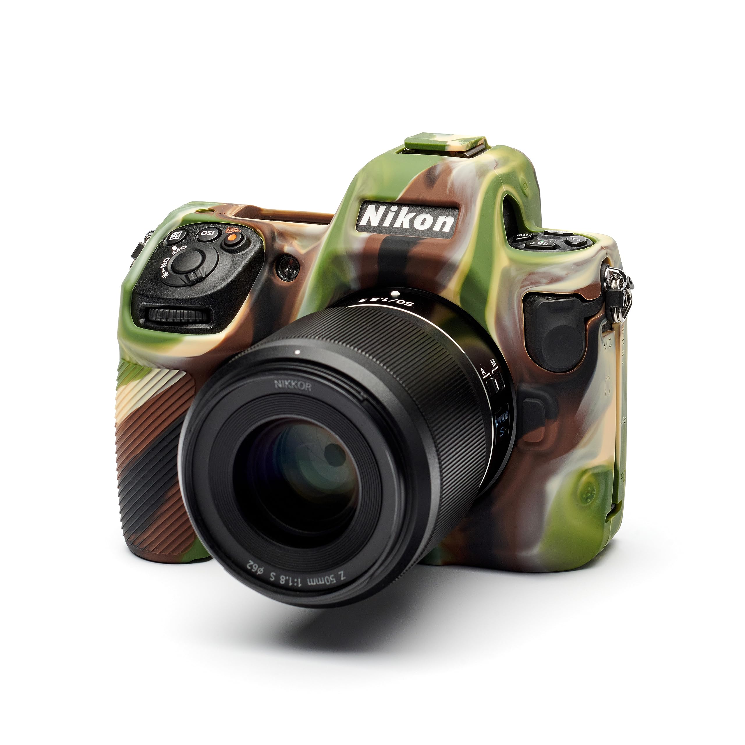 easyCover - Silicone Camera case - Protection Compatible for Your Camera Nikon Z8 - Camouflage