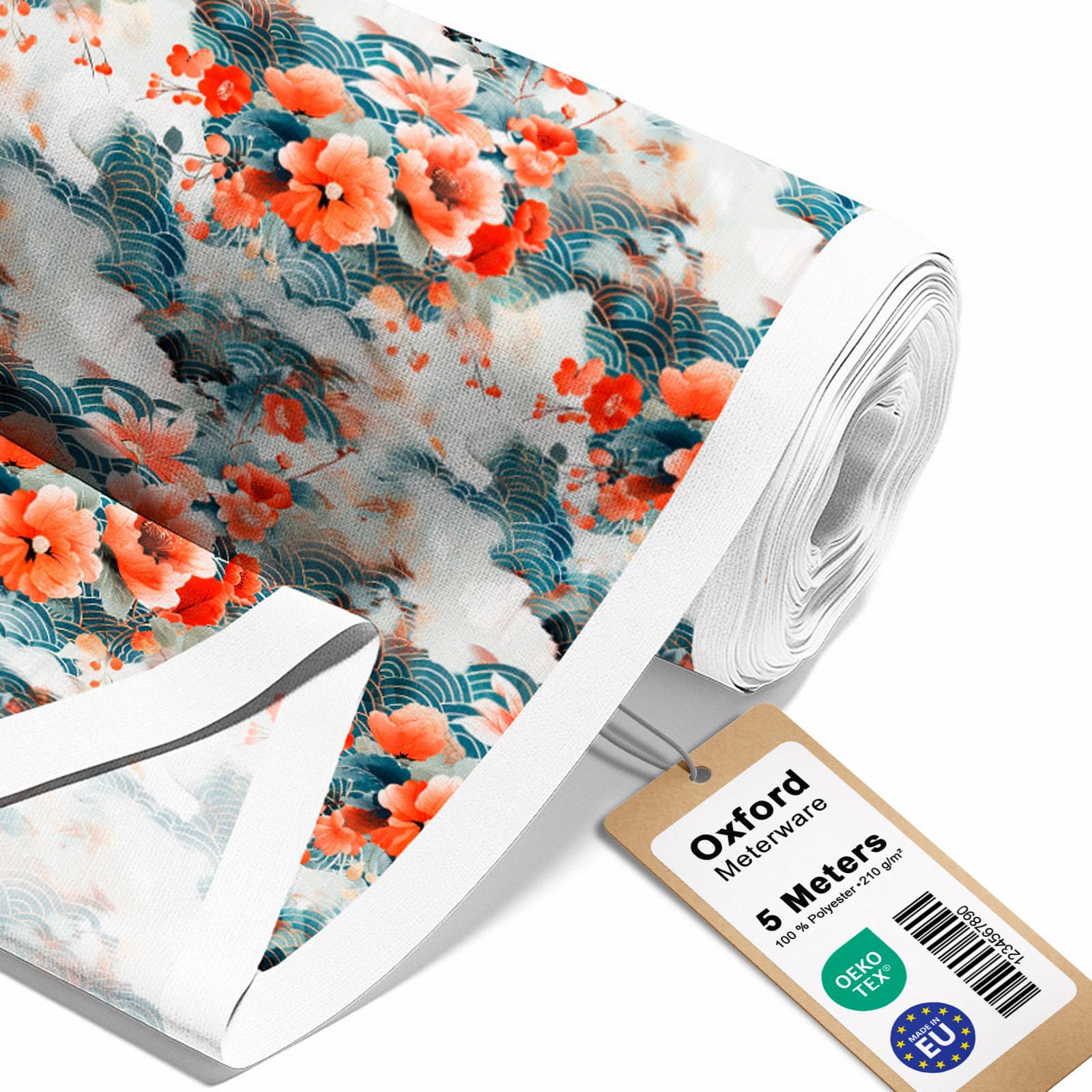 HEKO PANELS Tela Oxford impermeable primavera flores japonesas 5 metros 155