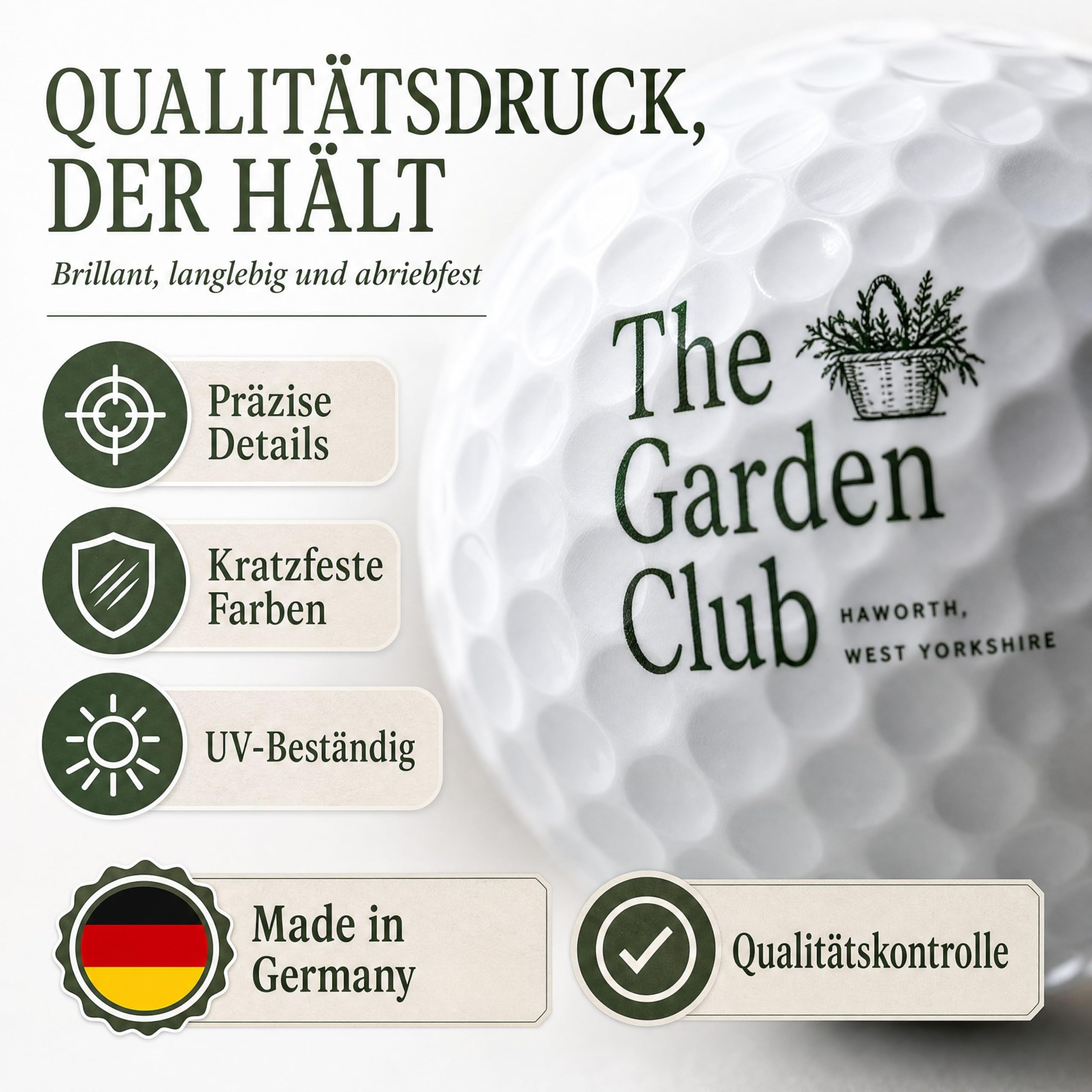 Supersoft Golfbälle, Personalisiert - Golfbälle Bedruckt mit Text, Bild oder Logo - Individuelles Golf Geschenk
