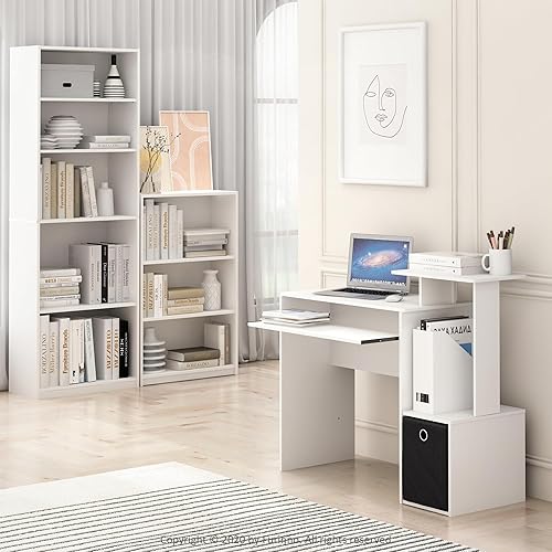 Miniatura 4 de Furinno FURINNO JAYA Simply Home Librería de 5 estantes 5 niveles Blanco
