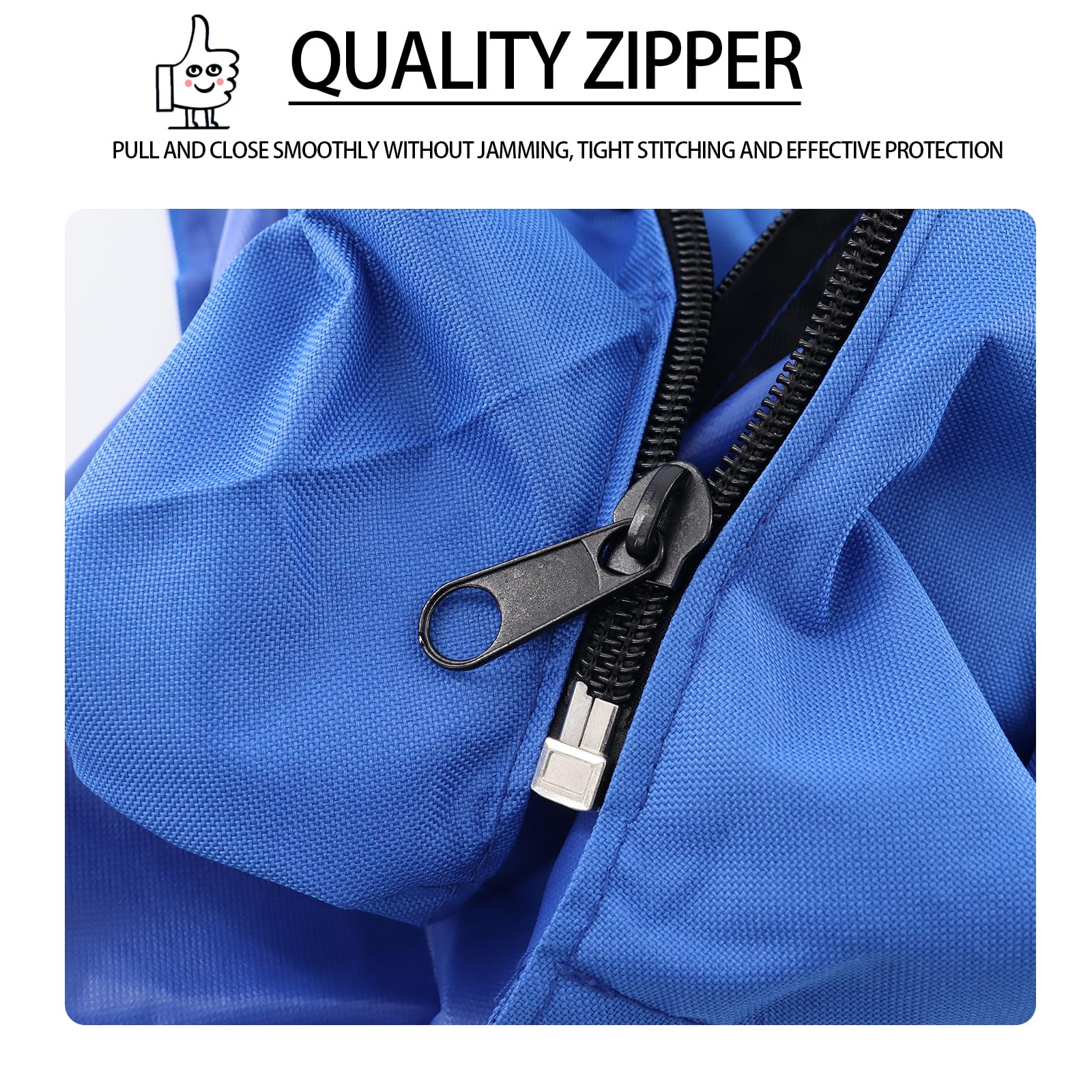 Bimini Top Copertura di ricambio 600D Bimini Top Copertura Antipioggia Tessuto Oxford Telo di ricambio per Top Bimini 3-4 fogli (Blue(3BOW 73"-78" W))