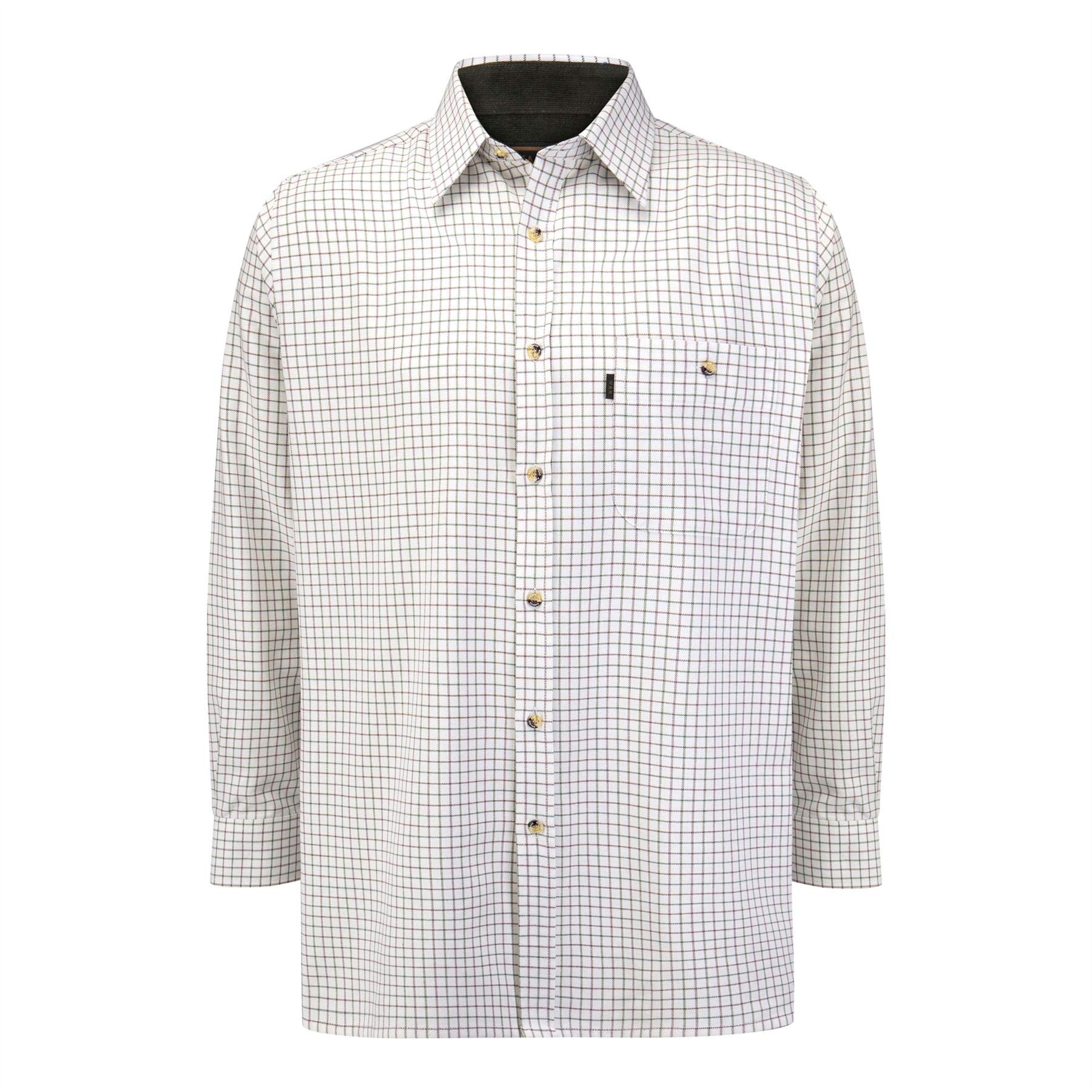 Walker and Hawkes Camisa de Manga Larga para Hombre - 100% algodón - Estilo leñador - Estampado a Cuadros