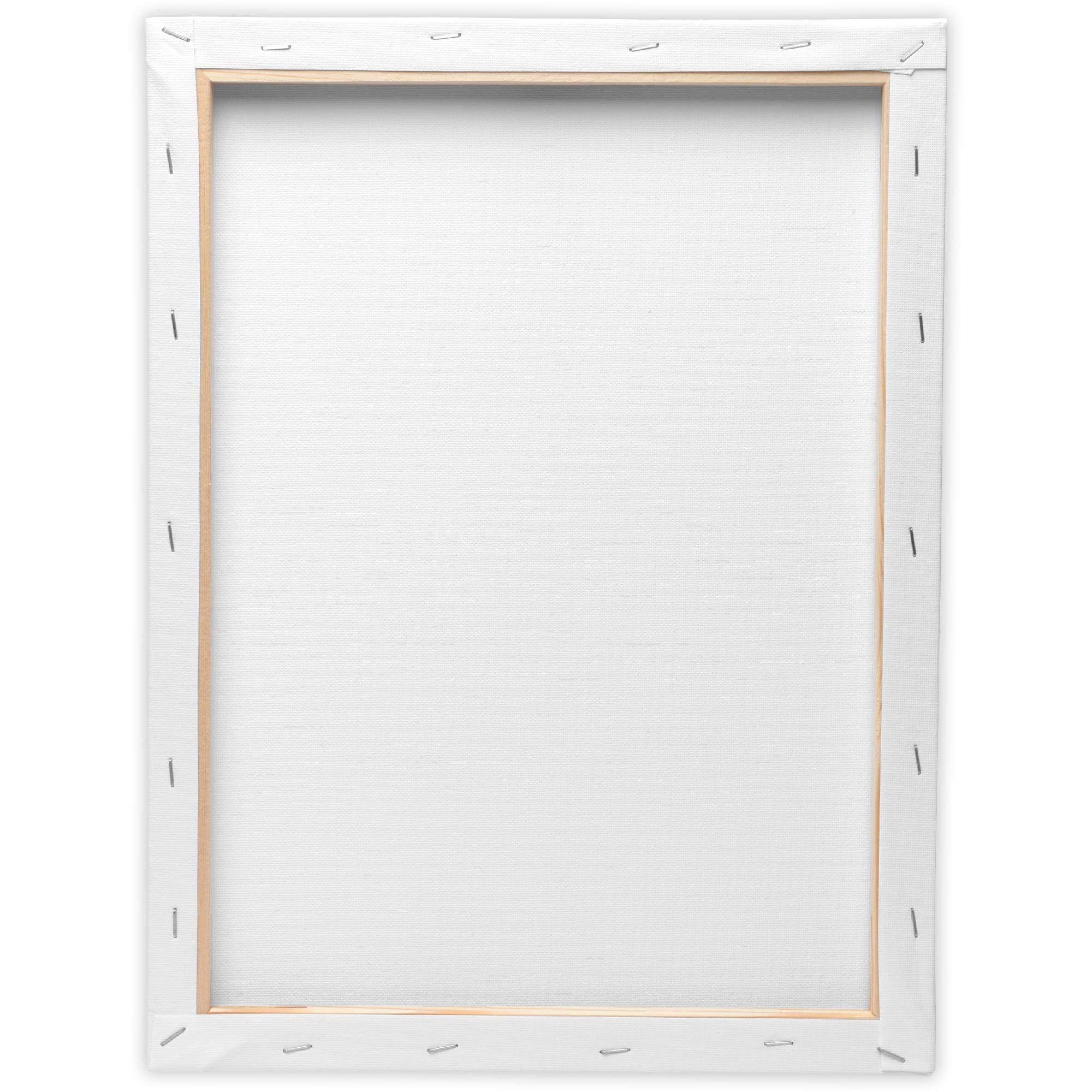 Artina Set da 5 Tele per Pittura Bianche - 30x80 cm - in 100% Cotone, Akademie - 280 g/m² - intelaiate - per dipingere – Tele per pittori – Telaio in Legno Comodo e Resistente