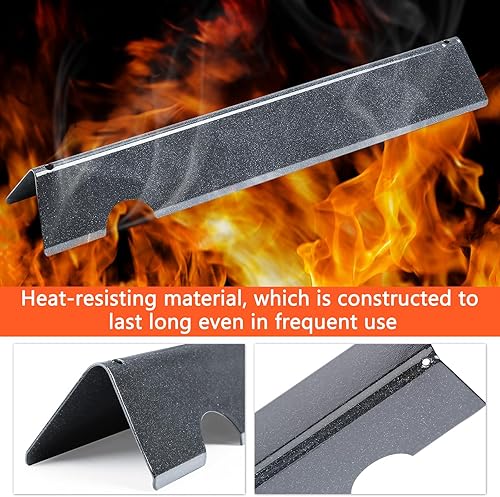 Miniatura 6 de QuliMetal 66795 Barras aromatizantes y deflector de calor 66040 para Weber Genesis II 300 LX 300 Series, Genesis II E-310 E-315 S-335 Parrilla,