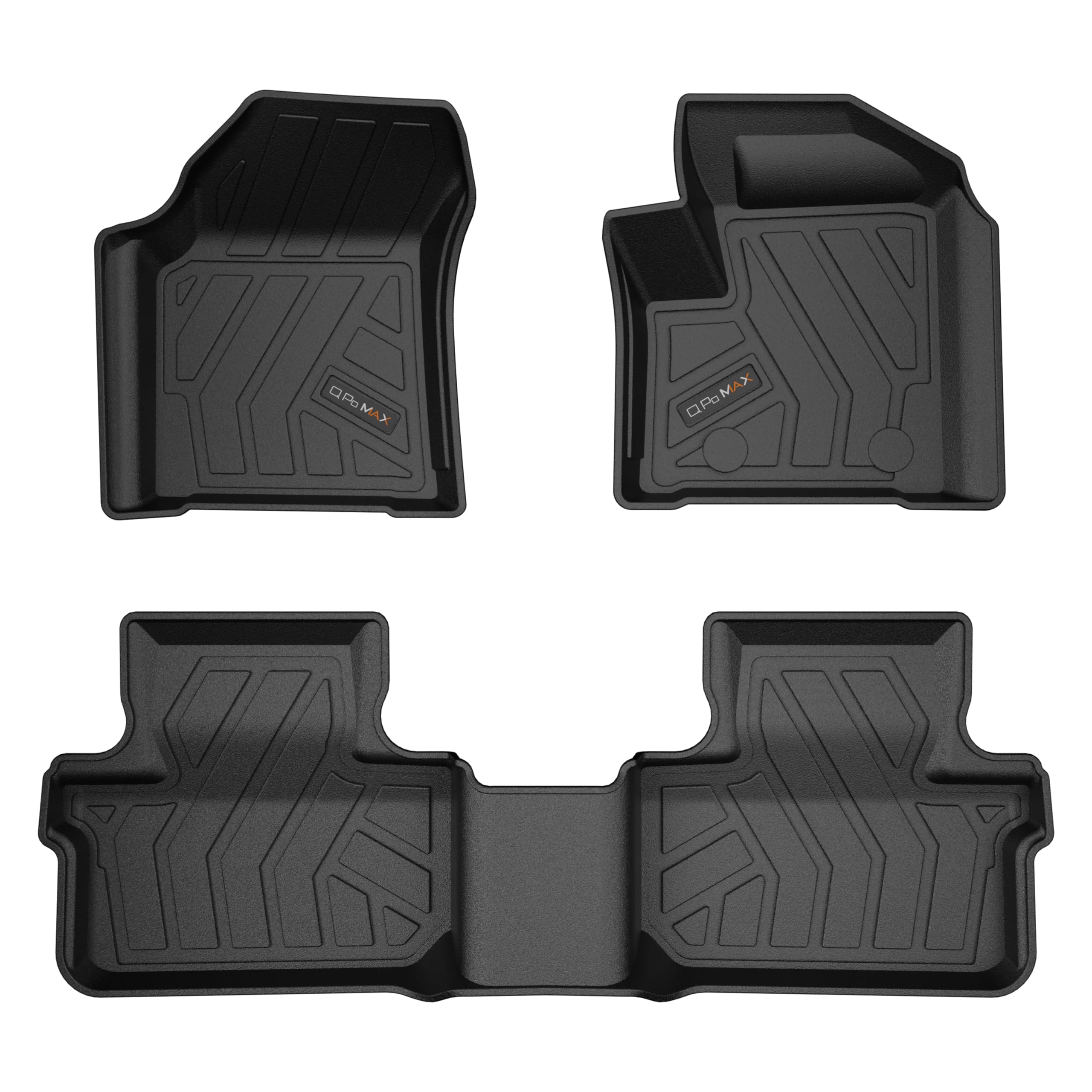 Q Po Harrier at (MAX) Jan19-Sept23 TPE Car Floor Mat |Anti Slip All Weather Mats for Harrier (Automatic) (Black)