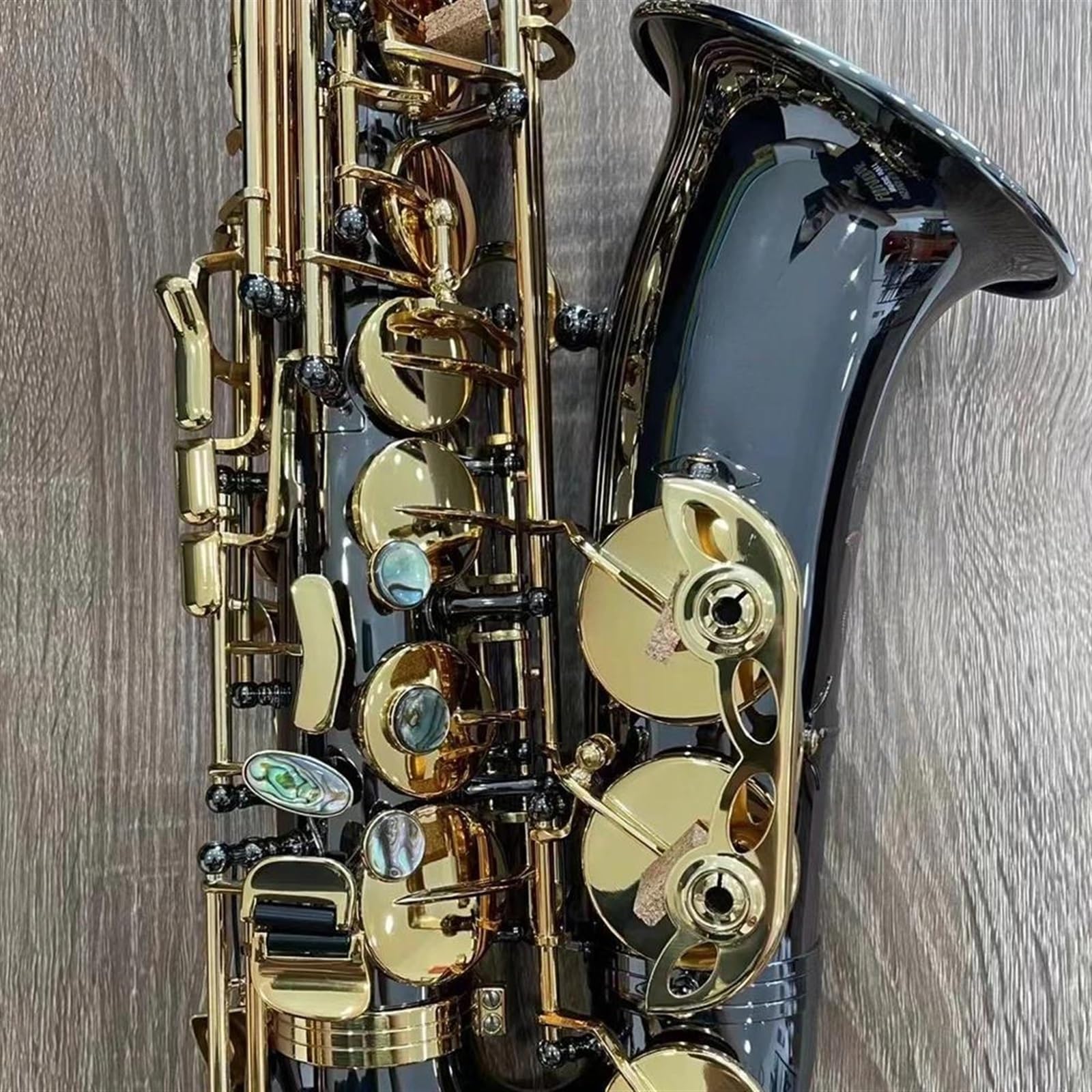 Profesjonalny Saksofon Altowy E-flat Black Nickel Gold Niemiecki Rzemieślniczy Instrument Dęty Drewniany Z Etui profesjonalny Saksofon (Color : Cloth bag)