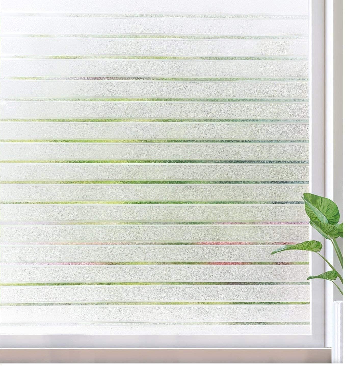 rabbitgoo Window Film Privacy Window Blinds Frosted Window Clings