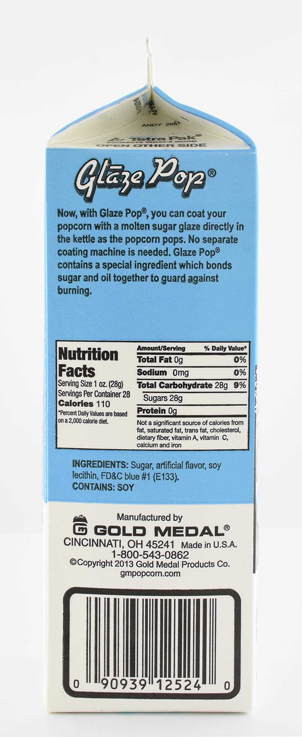 Gold Medal Blue Raspberry Glaze Pop Frosted Popcorn Mix 28 oz 12 Count product thumbnail 7