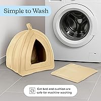 Vista 26 de Cama para gatos de tienda de campaña / iglú PAW, azul, Azul