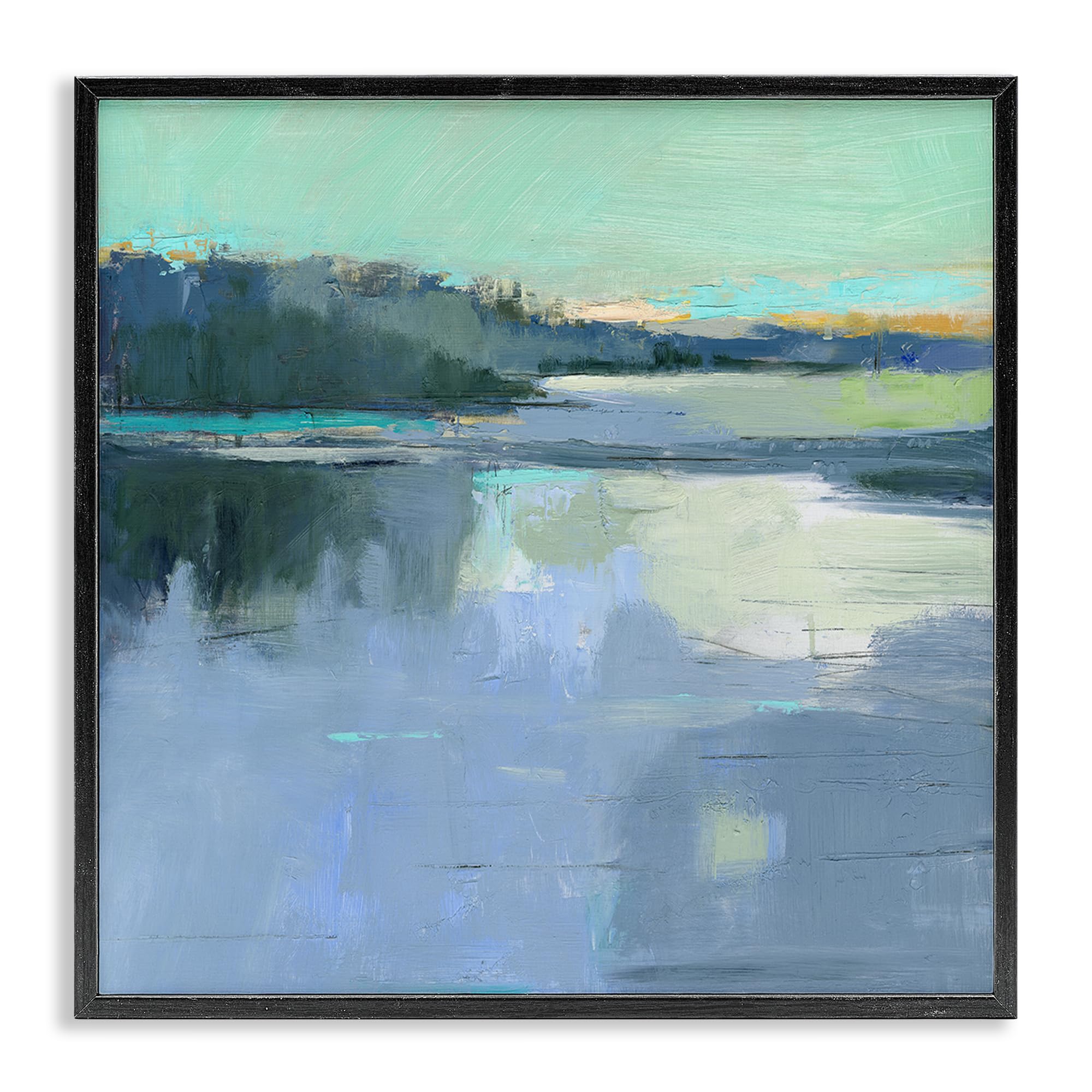 Stupell Industries Midnight Black (Textured) 'Brave Boat Harbor'| Framed Giclee Art