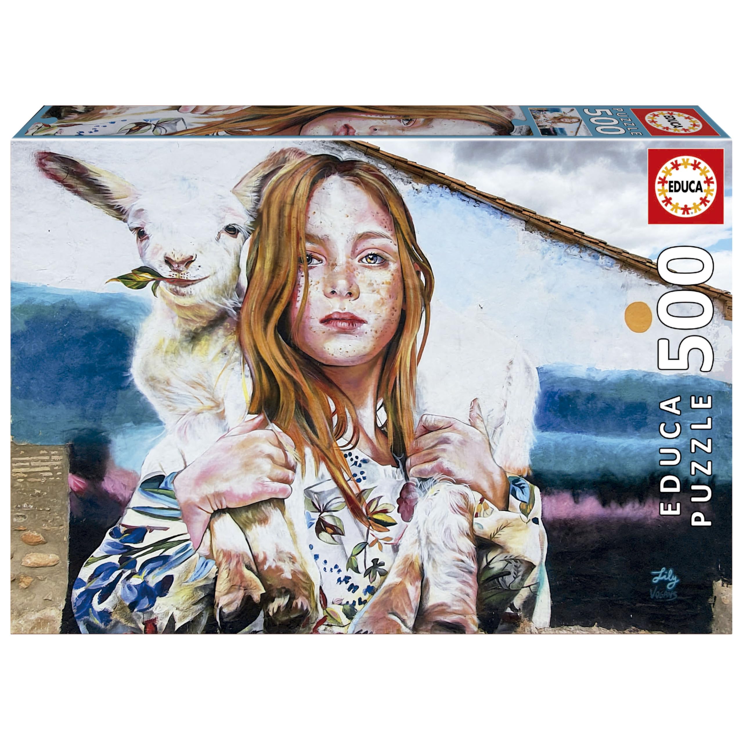 Educa - 500 Piece Jigsaw Puzzle for Adults | La Pastora by Lily Brick | Street Art Collection | Assembled Size 48 × 34 cm | Gift | Ages 11+ (19910)