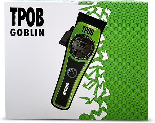 Miniatura 7 de TPOB Goblin - Cortadora de pelo profesional  11000 RPM superalimentada Whisper Quiet Barber Clipper hoja de carbón DLC de diamante negro para el