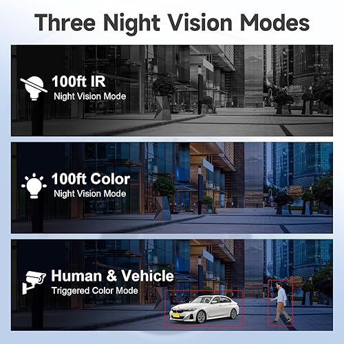 Miniatura 3 de Anpviz Cámara IP PoE de 12MP para exteriores, cámara IP de seguridad de torreta gran angular de 110° para vigilancia del hogar, visión nocturna a