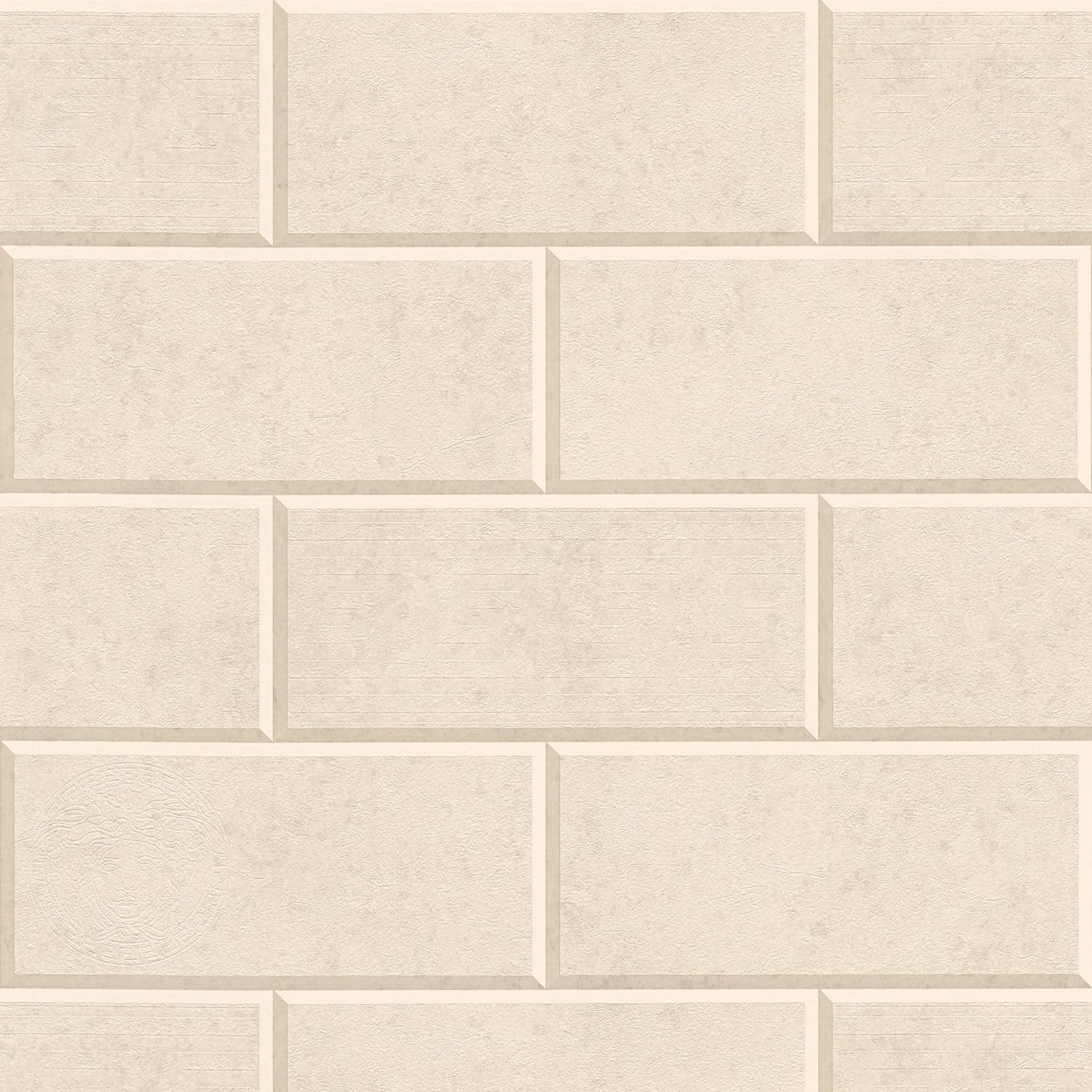 Papier peint intissé beige blanc-crème Profhome 343221-GU de 7,035 m2