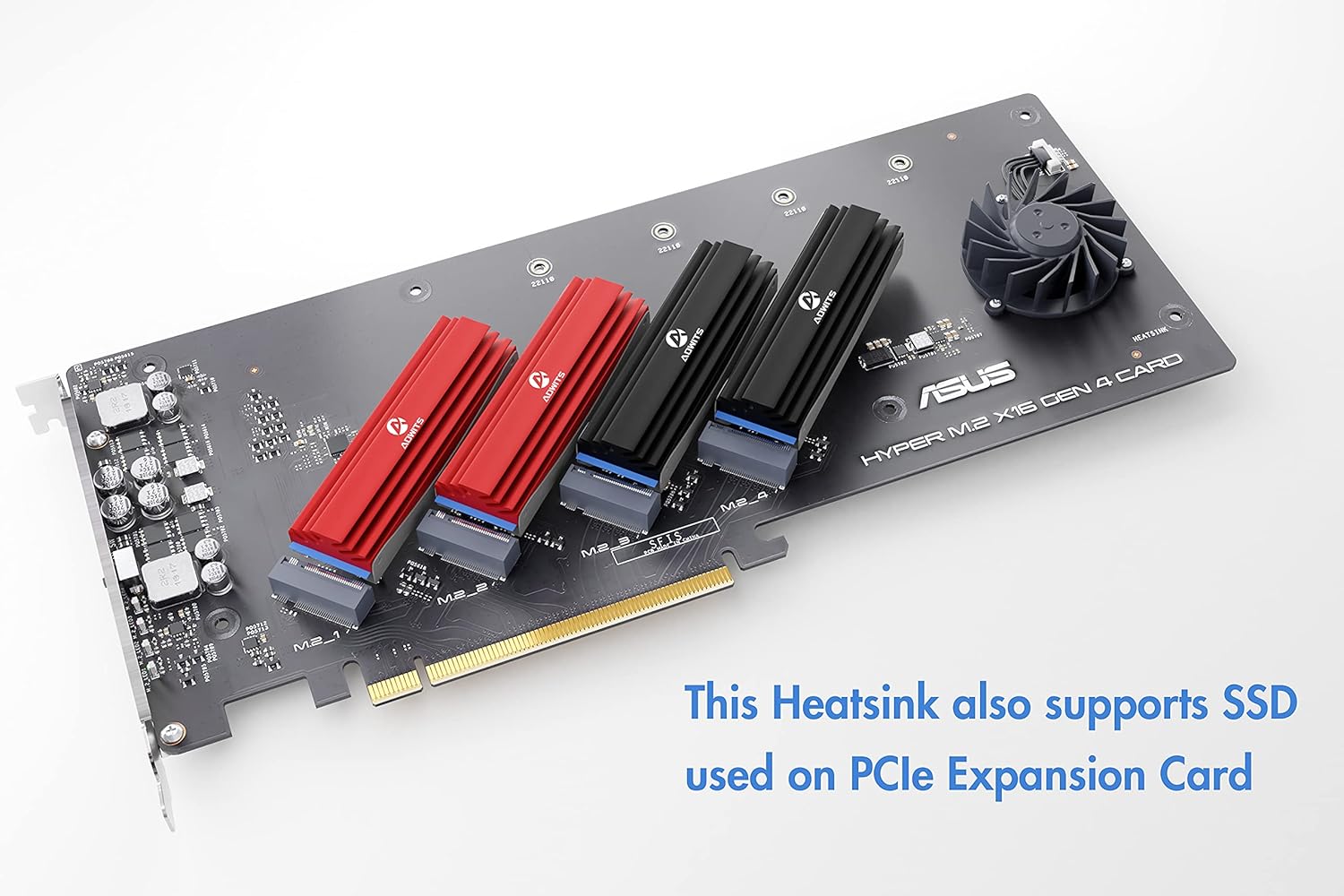 Adwits M.2 Heat Sink Cooler, Aluminium SSD NVMe M.2 2280 with Silicone