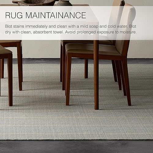 Miniatura 10 de Jaipur Living Cape Cod - Alfombra de área de 7 pies 10 pulgadas x 9 pies 10 pulgadas, azul náutico, con altura de pelo de 16 pulgadas, para