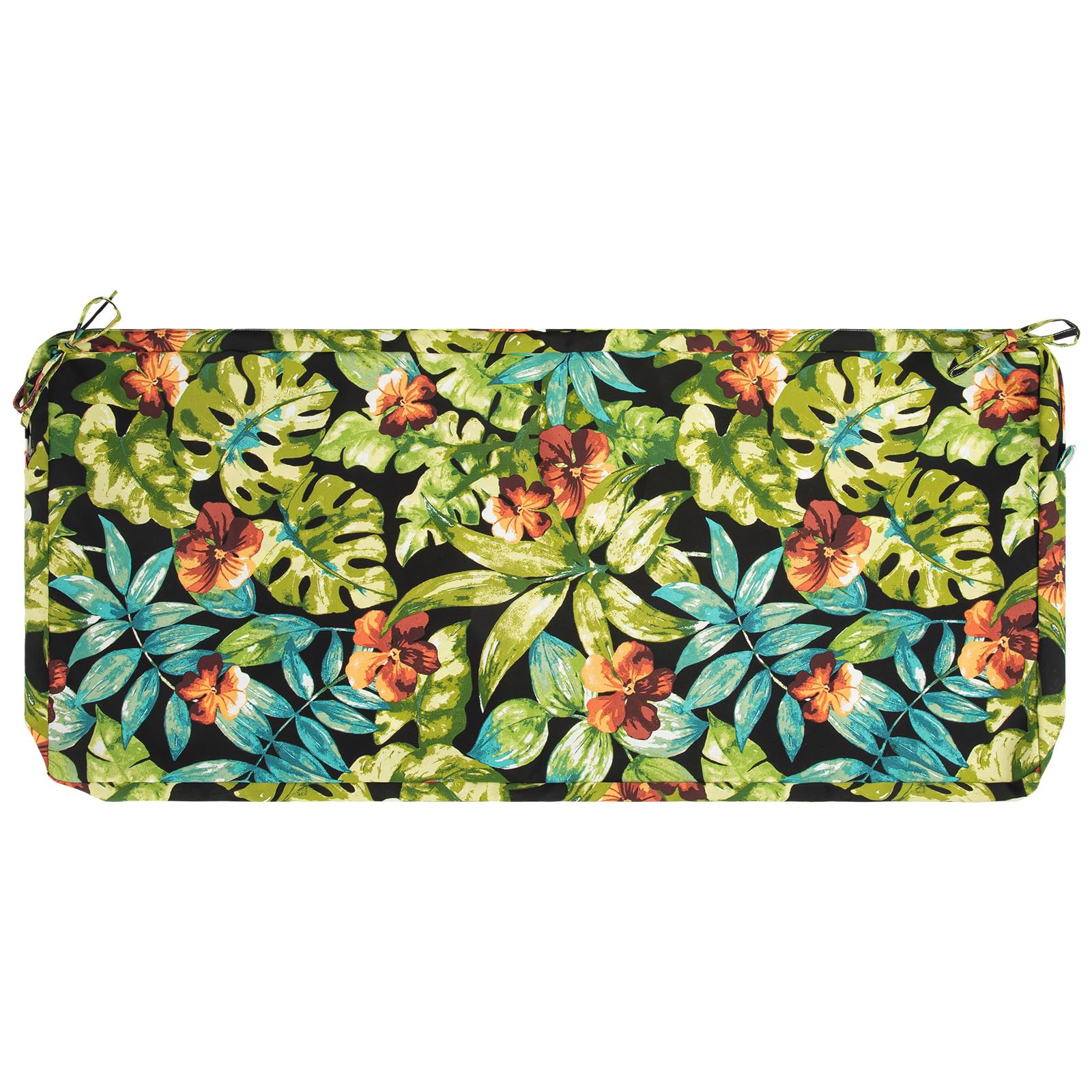 IN4 Care Patio Bench Cushion Covers for Outdoor Furniture with Ties,Water Resistant Loveseat/Settee Cushion Slipcover 42x18x3 Inch for Swing Porch