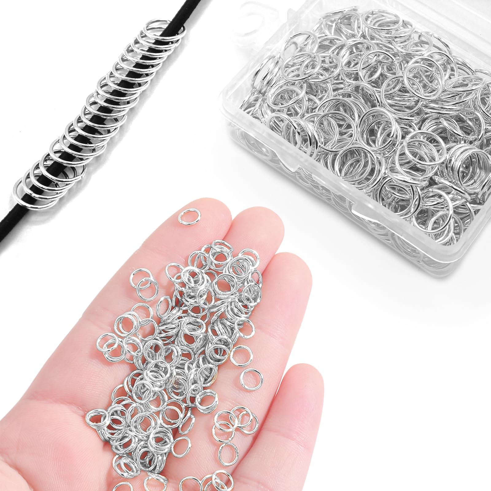 Spring Jump Rings Snapklik.com : 500 Pieces Jump Rings For Jewelry Making Open Jump Ring ...