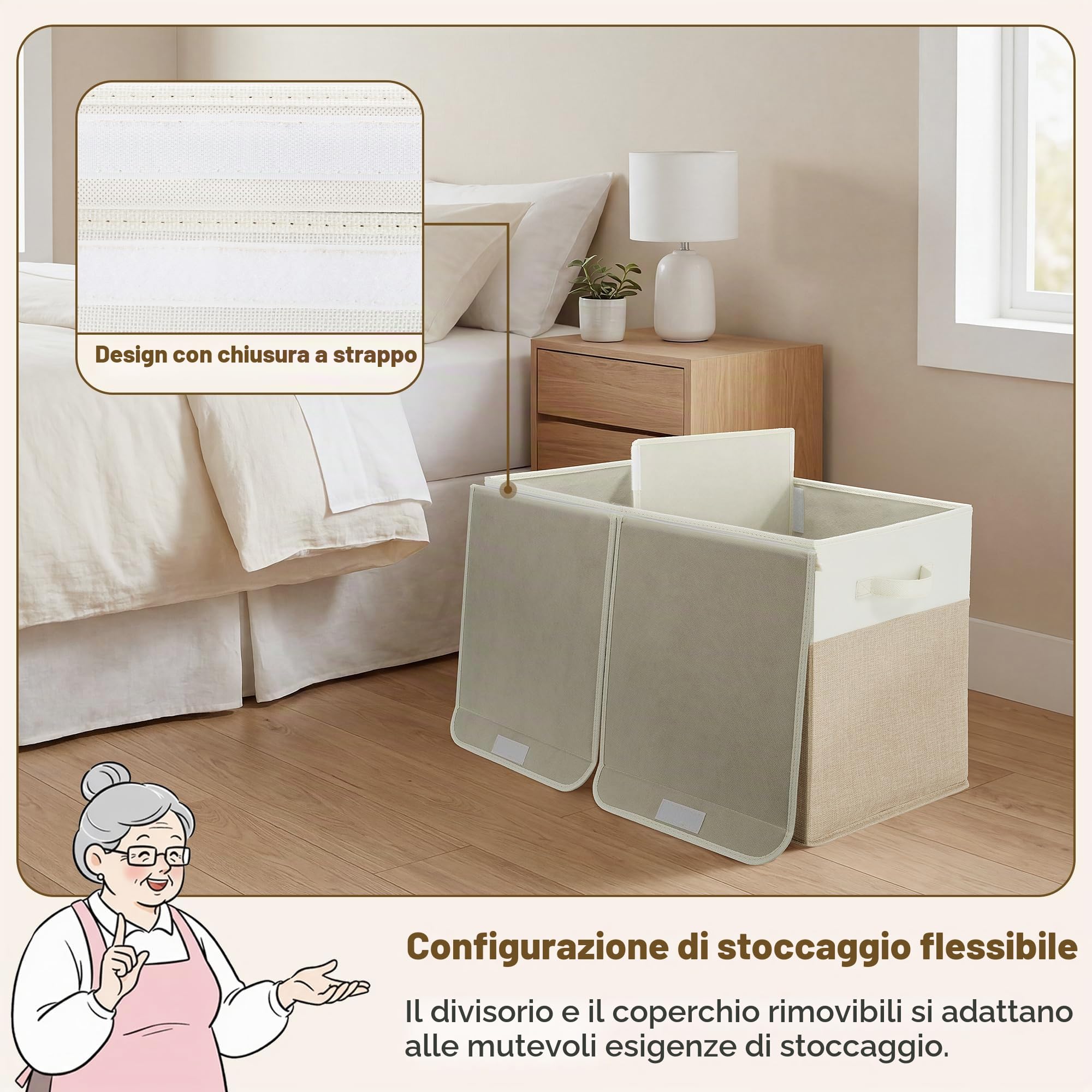 GRANNY SAYS Set di Scatola portaoggetti con coperchio e Scatole Portaoggetti con Coperchio