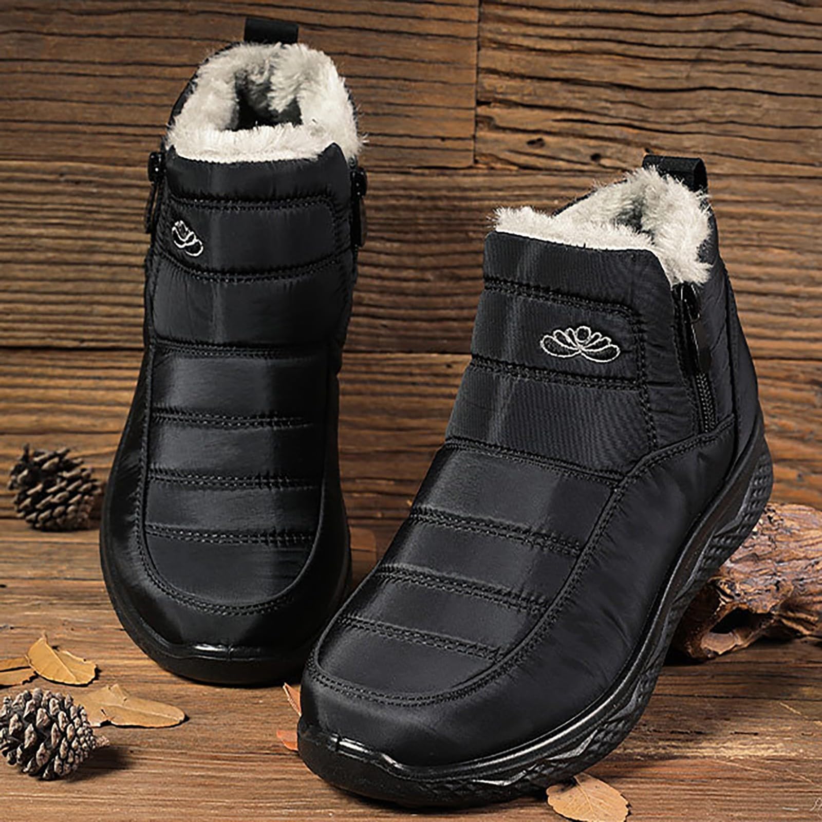 Botas Invierno Mujer Botas Nieve Calentitas Forradas Invierno Botines