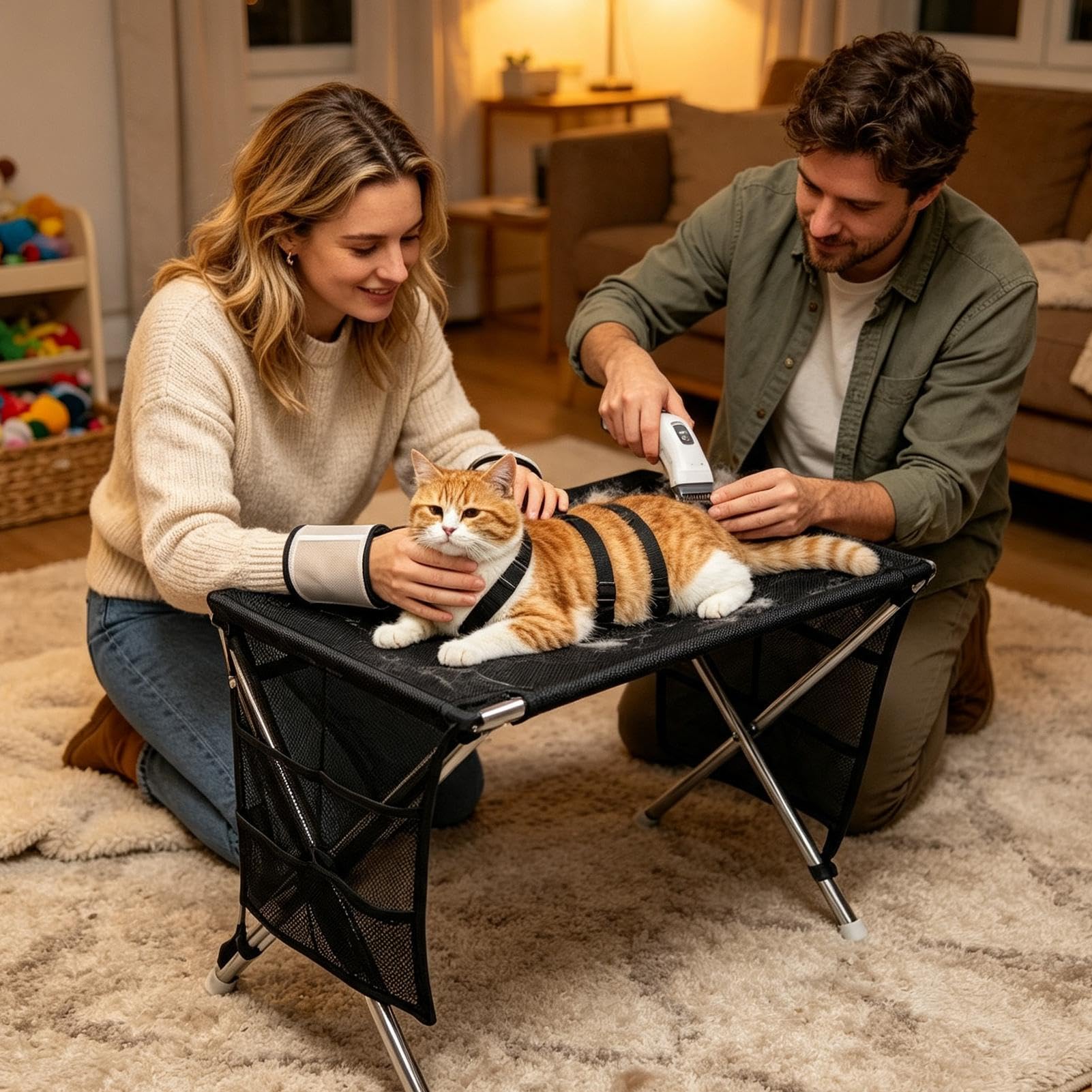 Tavolo Da Toelettatura Per Cani Portatavolo Rimovibile Traspirante | Amaca Toelettatura Cani Per Doccia Lavaggio Rifinitura Taglio Tosatura Spazzolata Casa Salone Anziani
