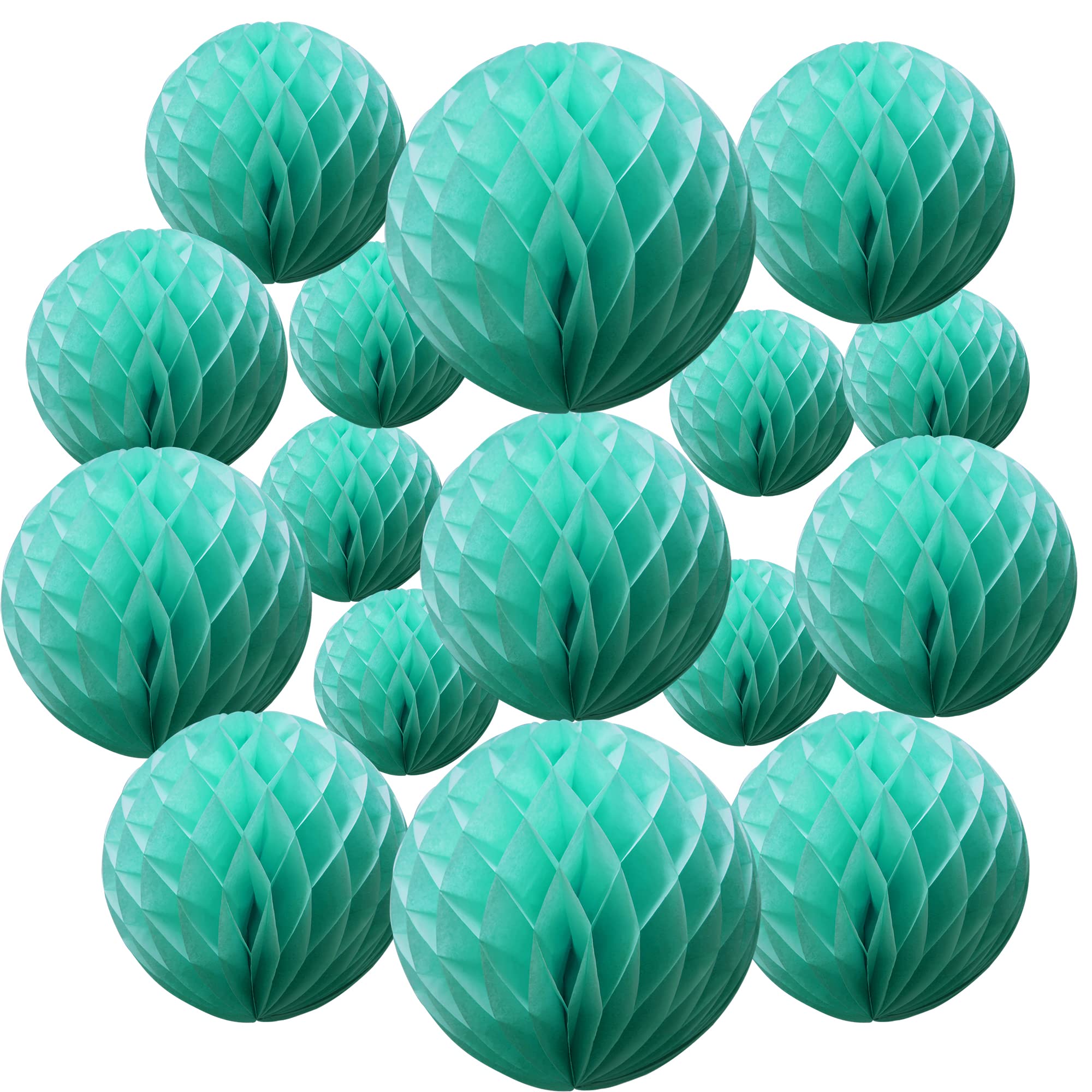 Time to Sparkle 16MIX Tissue Paper Honeycomb Balls Table Centrepiece Lantern Garland Wedding Decoration Apple Green
