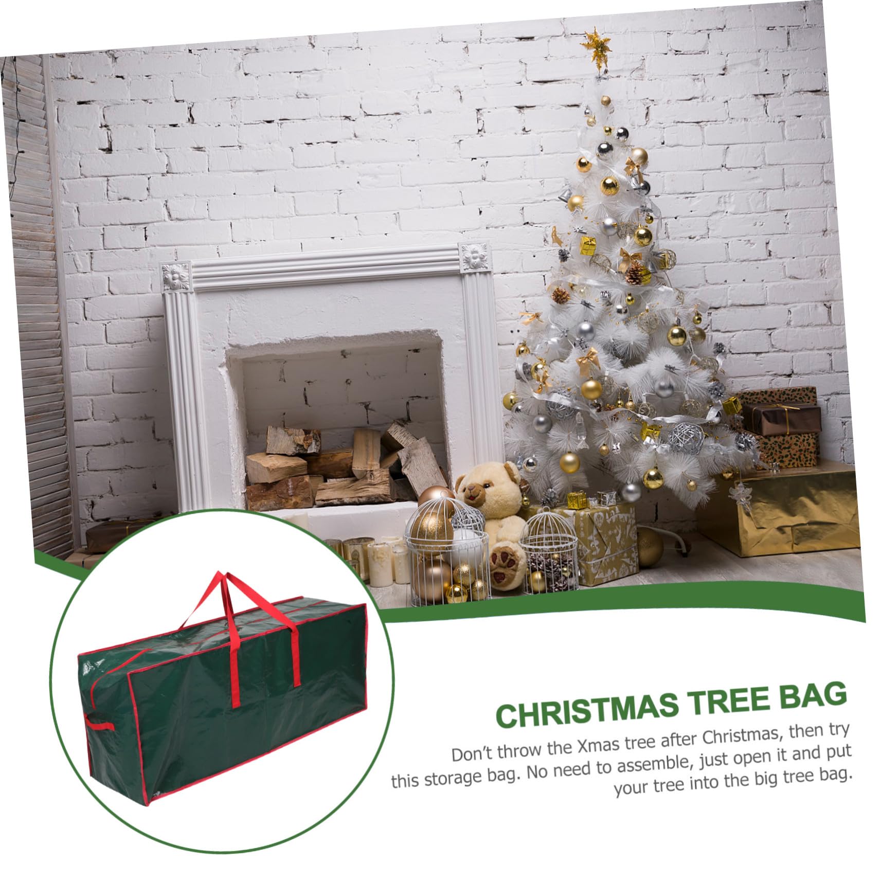 TOYANDONA Aufbewahrungstasche für Weihnachtsbaum Große Rollbare Tasche mit Reißverschluss für Künstliche Bäume und Dekoration Pe Tragegriffen