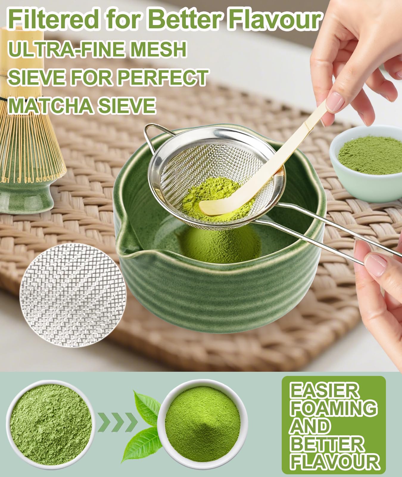 matcha bezemhouder - Huis van thee