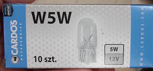 W5W Parkleuchten-Glühbirnen, 12 V, 5 W, Glassockel…