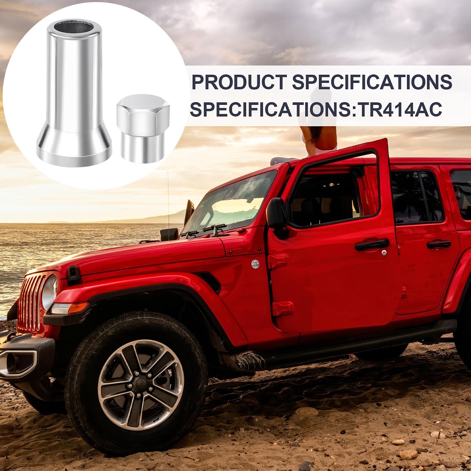 15 Sets Valve Stem Caps, Car Truck Chrome Plated Tire Valve Cover Leakproof Wheel Valve Covers Universal Vehicle Accessories Compatable TR414AC