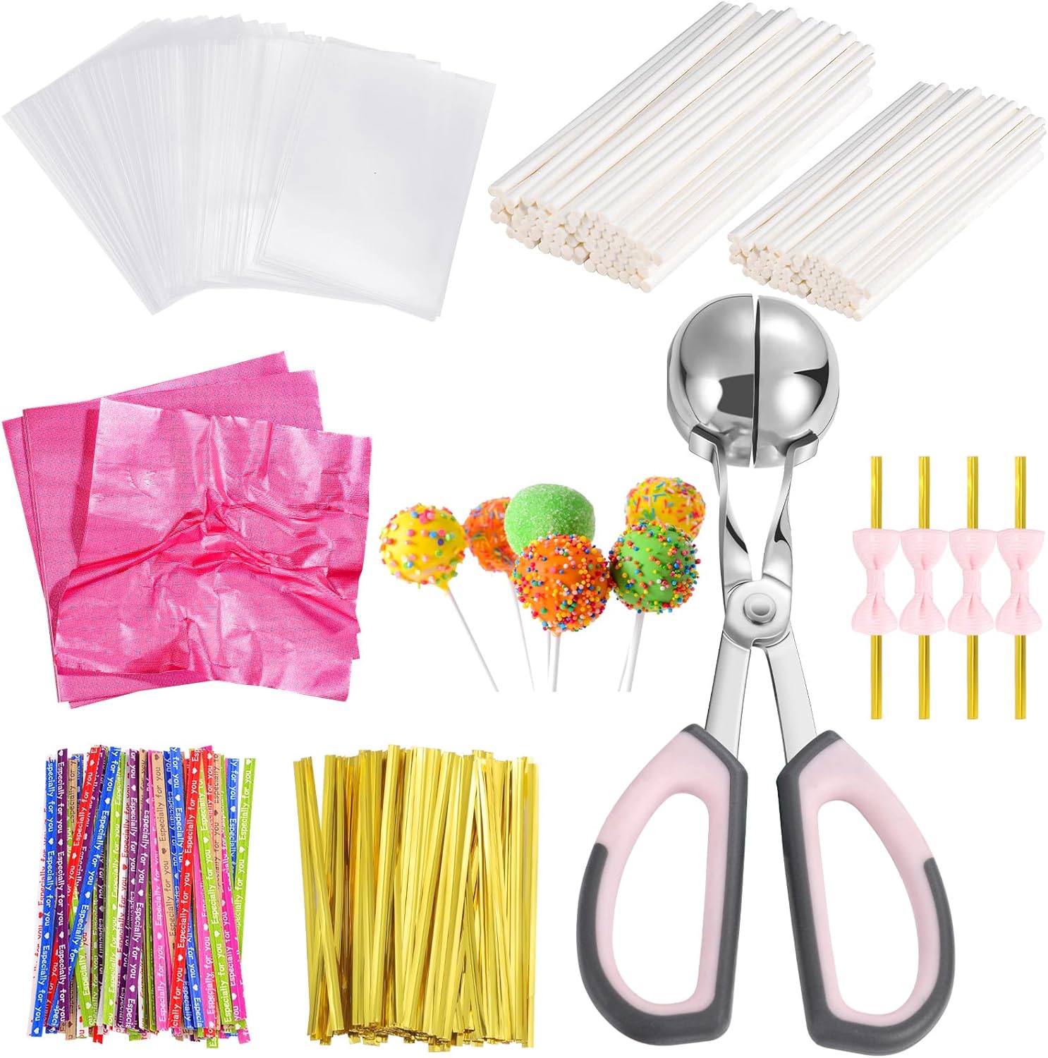 721 Pcs Cake Pop Tools Including Cake Pop Sticks and