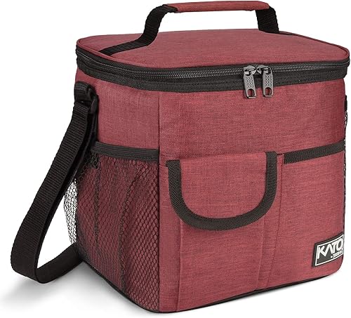 Miniatura 8 de Tirrinia Lonchera térmica para mujeres y hombres, a prueba de fugas, térmica, reutilizable, con 4 bolsillos para adultos, bolsa de almuerzo