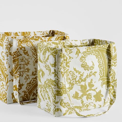 Miniatura 3 de HPD Half Price Drapes Bolsas de compras reutilizables para comestibles, paquete de 2 bolsas 100% de sarga de algodón