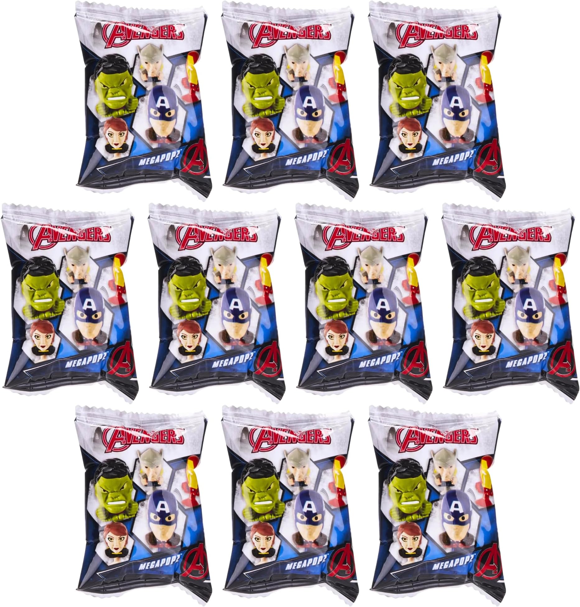 Marvel-Avengers Marvel Avengers Megapopz Collectable Figure Heads Blind Party Bags 10 Pack