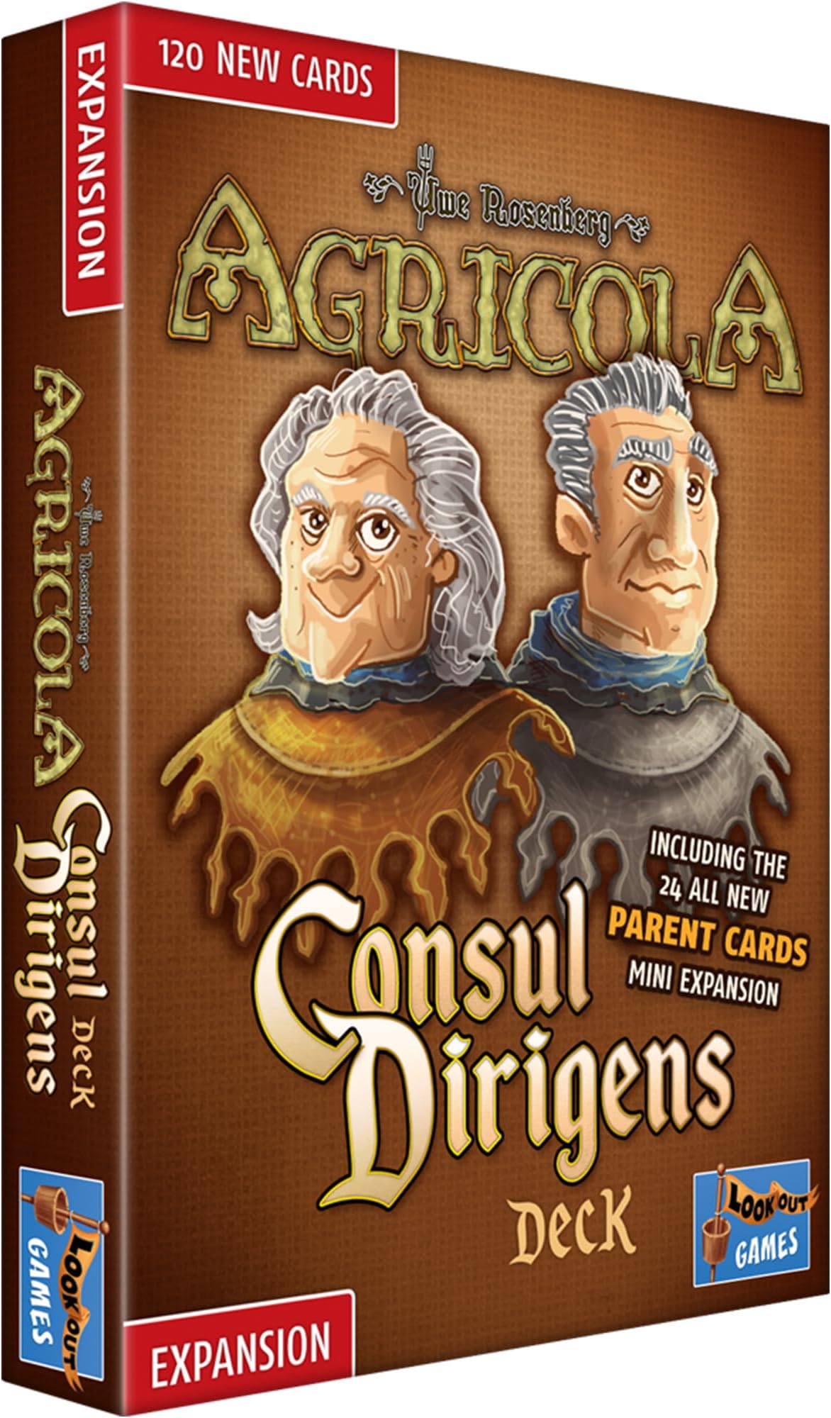 Agricola (Revised Edition) Consul Dirigens Deck Expansion | Farming Strategy Game | Advanced Board Game | Ages 12+ | 1-4 Players | Avg. Playtime 90 Mins | Made by Lookout Games, Multicolor (LK0142)