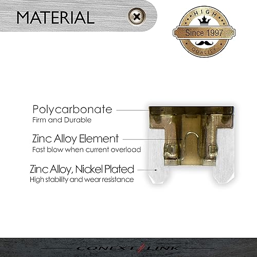 Miniatura 2 de Conext Link ATMLP7.5-50 ATM Fusible de perfil bajo niquelado 50 unidades (7.5 Amp) (14481)