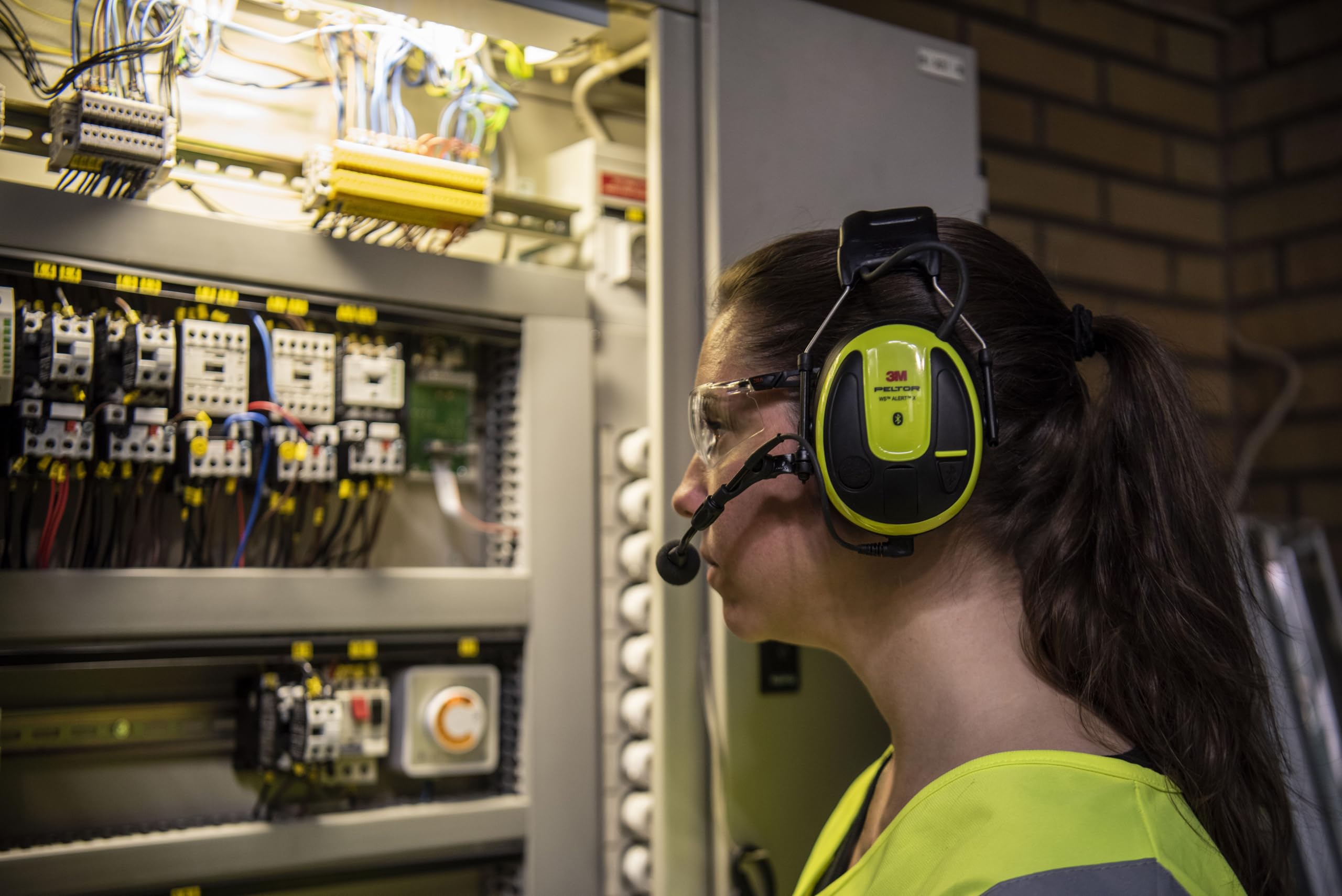 3M PELTOR WS ALERT X+ App, Leichtendes Gelb, Headset, 1 Stück | Kopfband, Bluetooth, MRX21A3WS7, USB-C