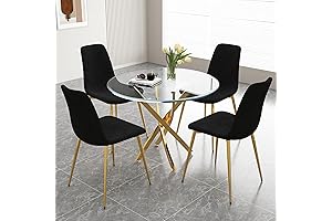 Round Glass Kitchen Table Set: A Dash of Sophistication and Comfort