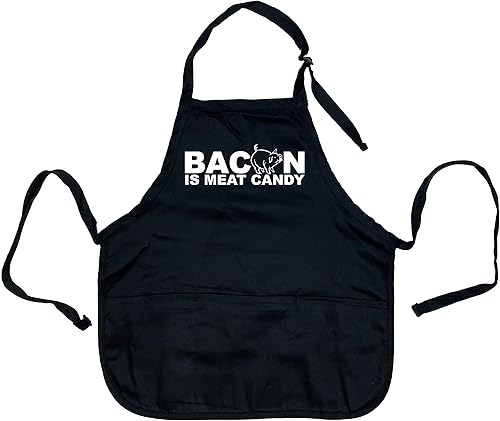 Miniatura 9 de Feelin Good Tees Día del Padre Tocino Carne Chef BBQ Gráfico Novedad Divertido Regalo de Cocina Para Papá Delantal