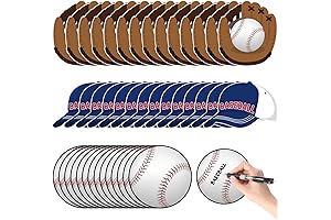 120 Pcs Baseball Party Cutout Baseball Bulletin Board Decorations Baseball Paper Cut Outs