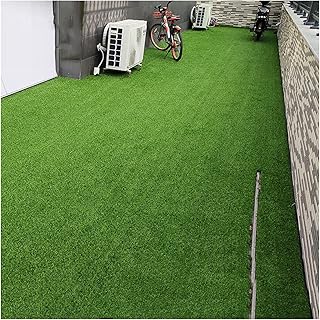 Synthetic Artificial Grass Turf, High Density Faux Grass Turf, Drainage Holes Pet Dog Artificial Grass Mat，Garden Backyard Fake Grass Wedding Rug, 2/3cm Thick (Color : Green-3cm, Size : 50x1