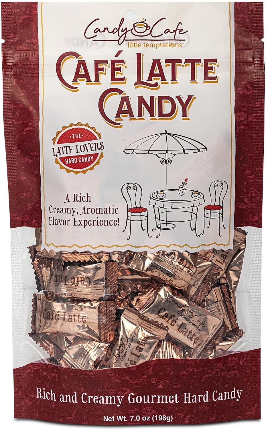 Candy Shop Coffee Candy, Cafe Latte Candy, Rich and Creamy Gourmet Hard Candy